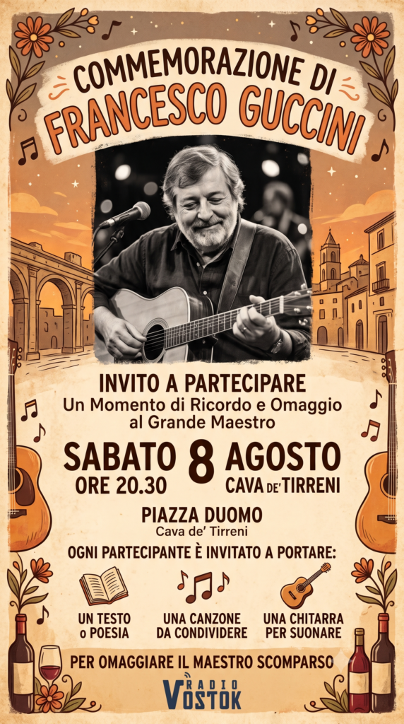 Musica, parole e memoria: Cava de’ Tirreni celebra Francesco Guccini